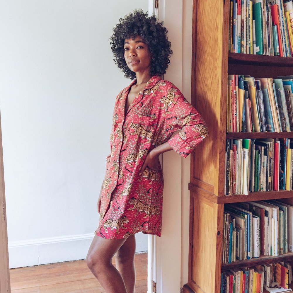 Printfresh Scarlet Bagheera Sleep Shirt Size M